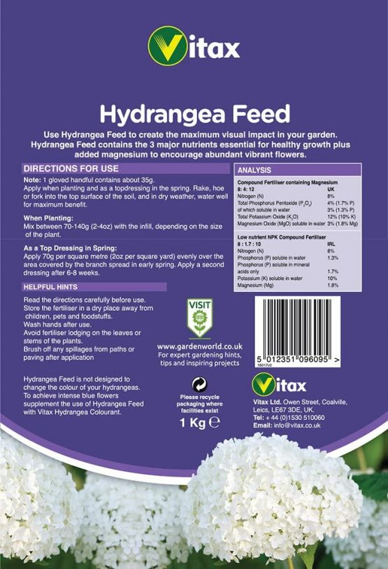 Vitax Hydrangea Feed 1KG - Image 2