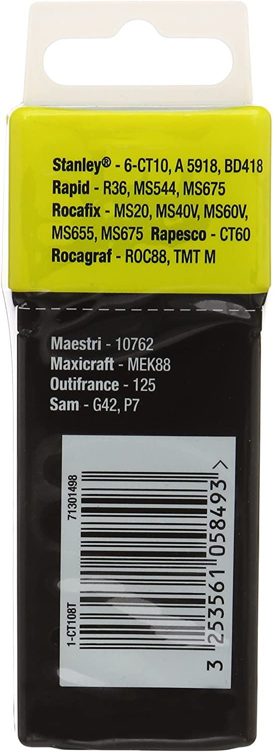 Stanley 1-CT108T 12mm Type-7 Cable Staples (1000 Pieces),Silver, 12 mm - Image 3