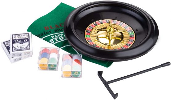 Engelhart Casino Game Set: 12 '' Roulette and Black Jack
