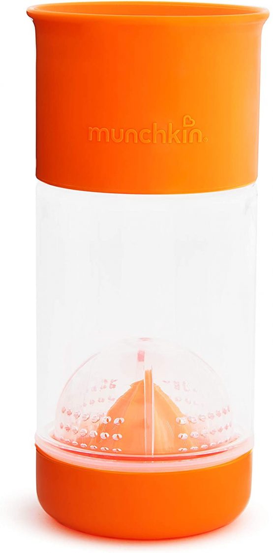 Munchkin Miracle 360 Fruit Infuser Sippy Cup, 14 oz/414 ml, Orange - Image 2