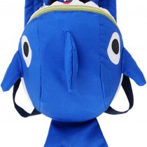 Baby Kids Toddlers Cute Shark Walking Safety Harness Backpack Baby Walker's Bag with Safety Reins Belts Travel Bag Cartoon Nursery School Bag for Baby Boys Girls, Blue