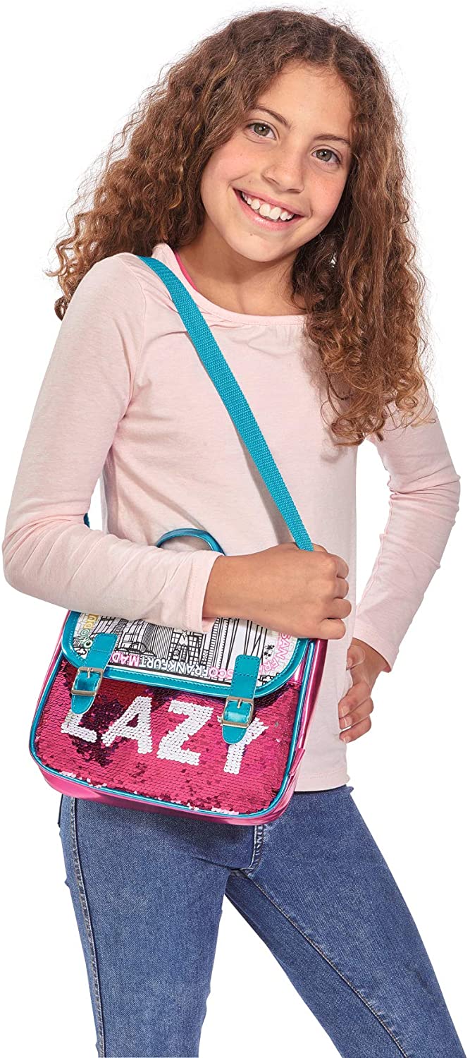 Simba 106374265 - Color Me Mine Swap Print Case for Painting/Now with Trendy Reversible Sequins, Pink,Silver,White - Image 4