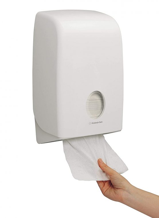 Aquarius Folded Hand Towel Dispenser 6945-1 x White Paper Towel Dispenser - Image 2