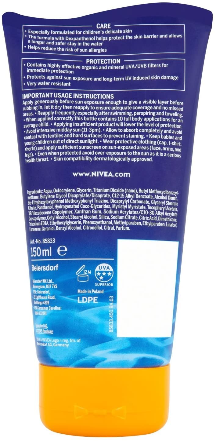 NIVEA Sun Kids Ultra Protect & Play SPF 50+ Lotion (150ml) - Image 2