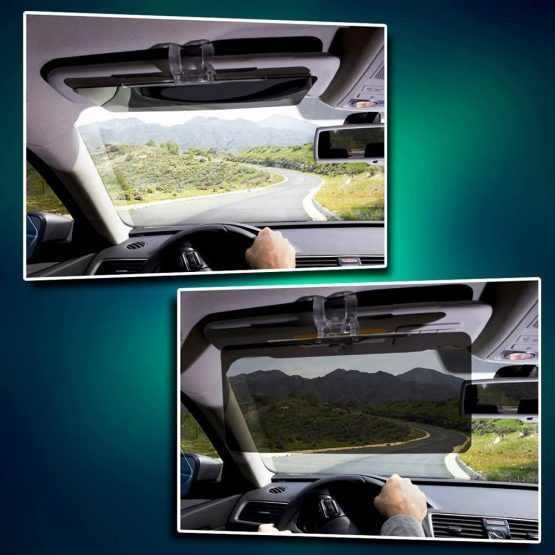 VORCOOL Car Sun Visor Extender Car Anti-Glare Tinted Windshield Extender Sun UV Rays Block Visor Extender - Image 2