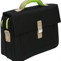 Tassia Laptop Briefcase - Flapover Opening with Adjustable Shoulder Strap