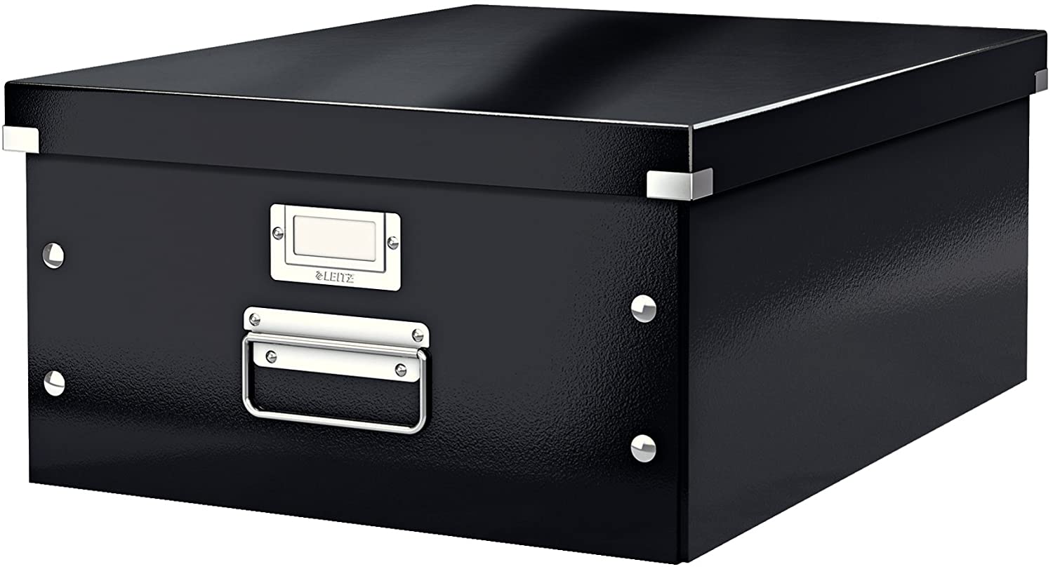 Leitz A3 Storage Box, Click and Store Range, Large, Black, 60454095