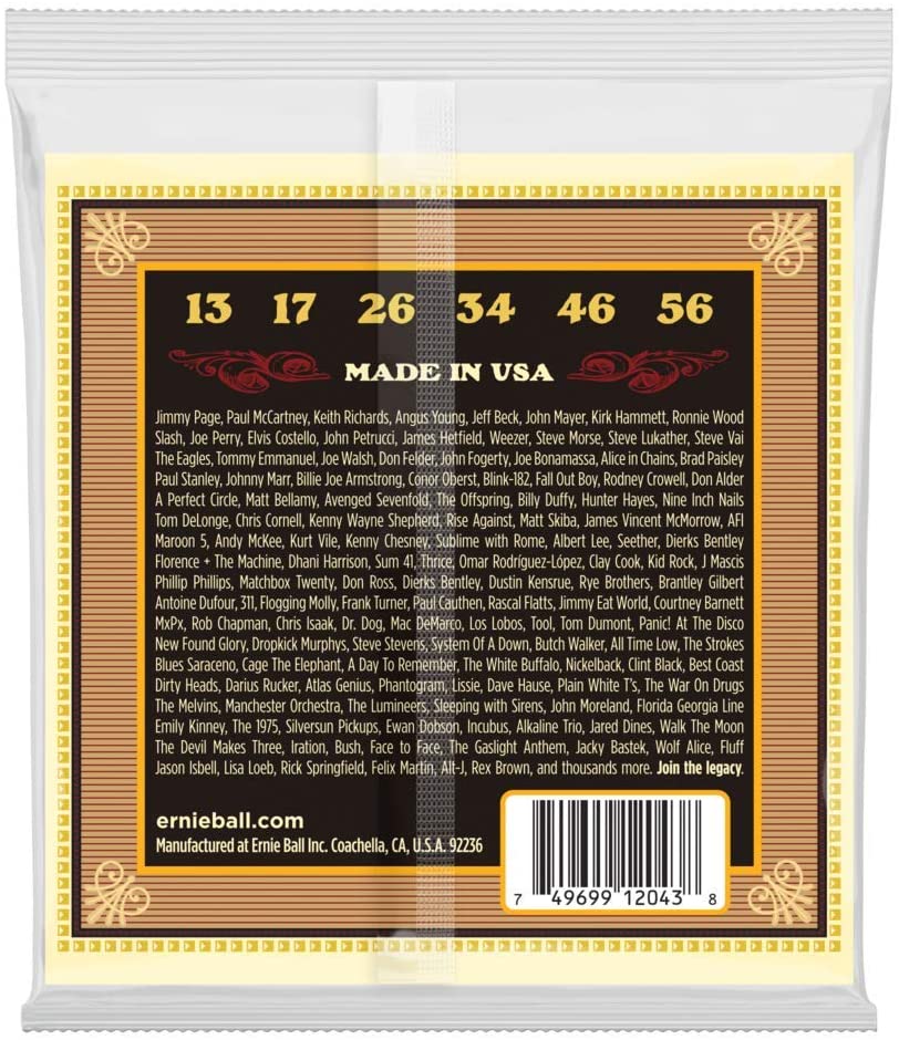 Ernie Ball Earthwood Silk and Steel Regular 80/20 Bronze Acoustic Guitar Strings - 13-56 Gauge - Image 2