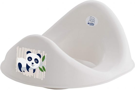 Rotho Babydesign Bio Toilet Seat with Panda, 100% Biodegradable, 32.6 x 26.3 x 15.8 cm, Organic White