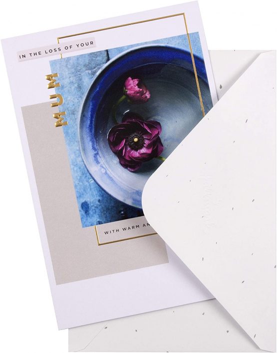 Sympathy Card for Loss of Mum from Hallmark - Embossed Photographic Design - Image 2