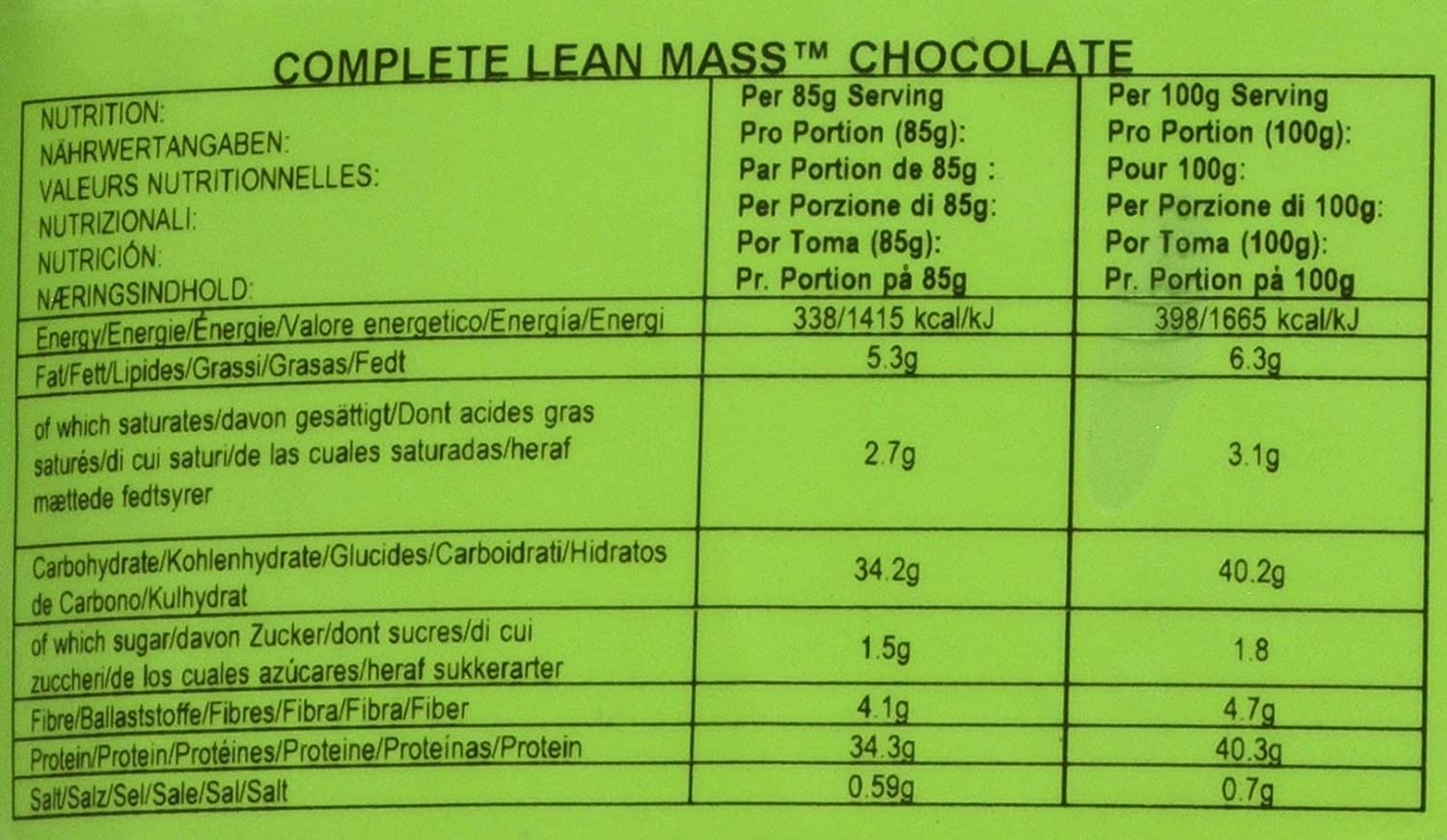 Bulk Lean Mass Gainer, Protein Shake, Chocolate, 1 kg, Packaging May Vary, 1 kg (Pack of 1) - Image 4