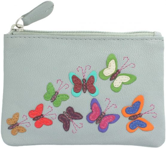 Mala Leather Harper Collection Leather Coin Purse - RFID Protection 4170_9 Grey