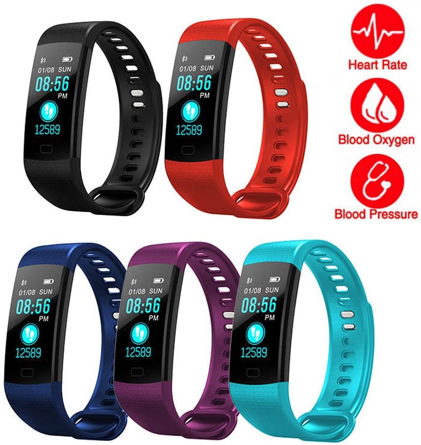 Smart Fit Sport Colour Fitness Tracker with Heart Rate Monitor Sleep Monitor Color Screen Bluetooth Smart Watch Activity Tracker Waterproof Step Counter Pedometer and Calorie Counter - Image 2