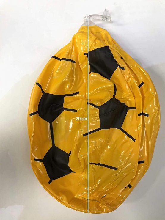 SHATCHI 1pcs-30pcs PVC Inflatable Footballs Outdoor Indoor Beach Ball Games Party Bag Fillers Kids Summer Toys 22cm UnInflated, Assorted, 5pcs - Image 4