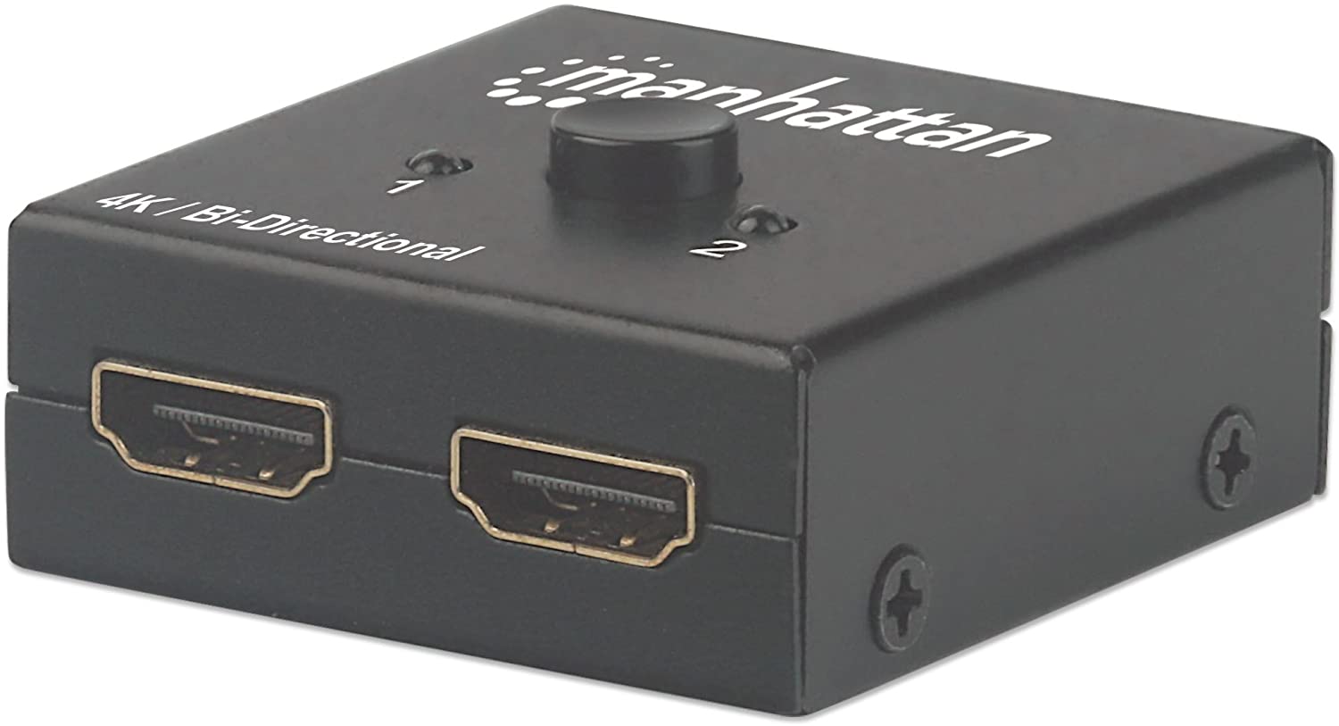 Manhattan HDMI Splitter/Switch 2-Port, 4K@30Hz, Bi-Directional, Black