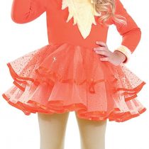 amscan 9903510 Orange Fox Hooded Dress with Leg Warmers - Age 7-8 Years - 1 PC