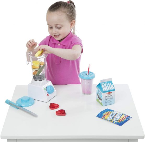 Melissa & Doug Smoothie + Shakes Blender Set | Pretend Play | Play Food | 3+ | Gift for Boy or Girl - Image 2