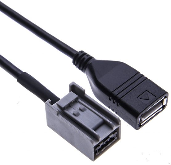 Keple AUX USB Cable Compatible with Honda Civic Jazz CR-V Honda CRZ Costa Accord Odyssey Crosstour Insight Legend (2008-Onward) | Mp3 WMA Music Interface Adapter to USB Drive