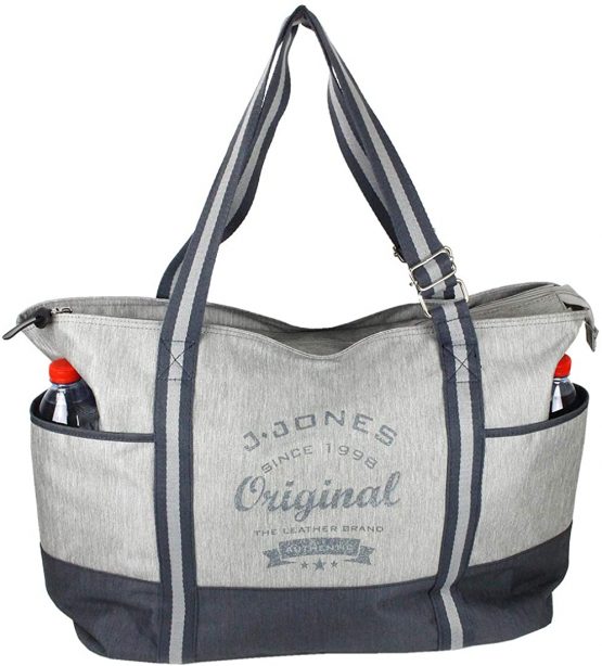 J JONES JENNIFER JONES Large Shopper XXL Canvas Shoulder Bag Leisure Bag 2 Colours - Image 2