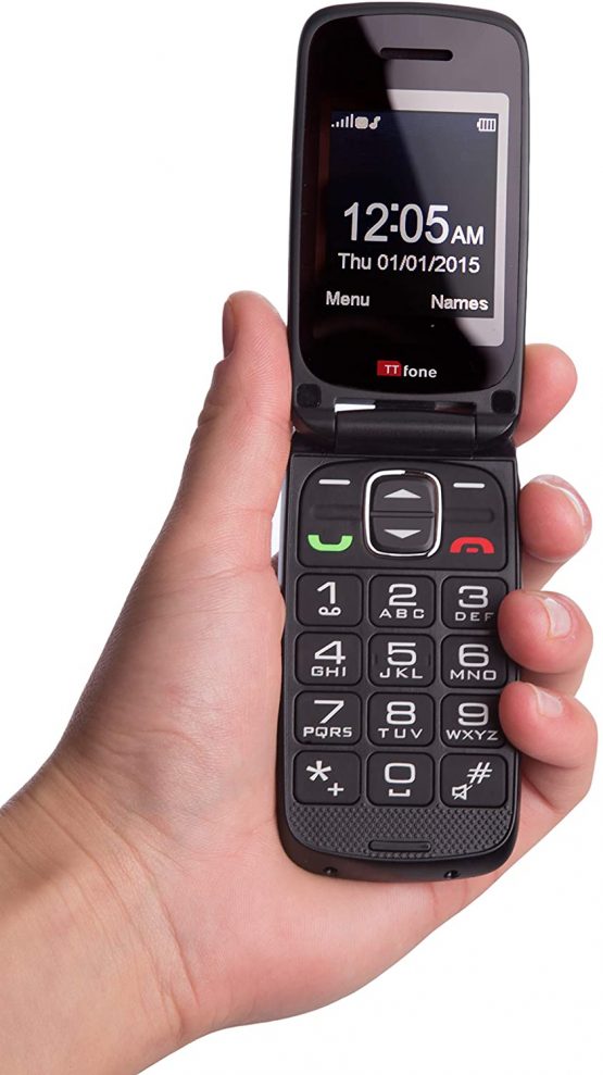 TTfone Star Big Button Simple Easy To Use Flip Mobile Phone Pay As You Go (O2 PAYG, White) - Image 4