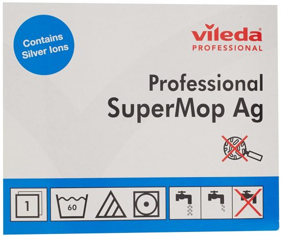 Vileda 137904 Professional Supermop Replacement Head, Blue - Image 2