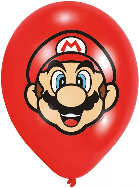 amscan 9901999 6 Latex Balloons Super Mario Bros, Multi-Coloured - Image 4