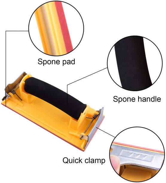 SIQUK 48 Pcs Wet and Dry Sandpaper with Sanding Block Sander 120 to 7000 Grits Sanding Paper Assorted 9 x 3.6 Inches Abrasive Paper for Automotive Sanding Wood Furniture Finishing - Image 2