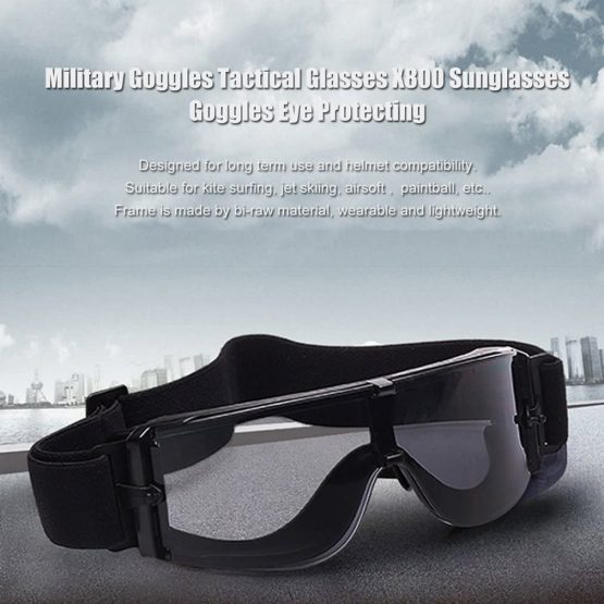X800 Military Tactical Goggles Protective Safety Glasses