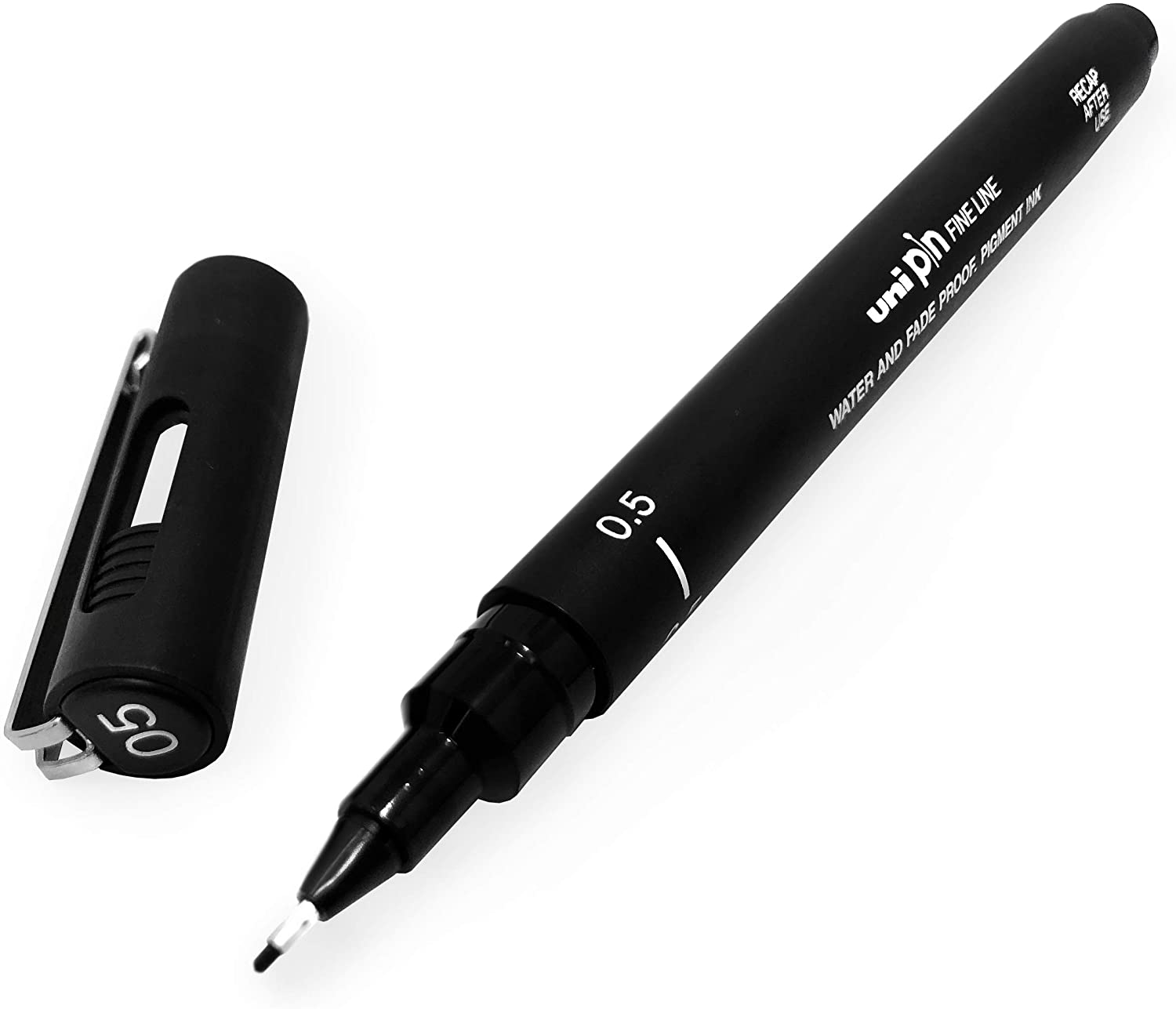 Uni Pin - Set of 6 drawing pens - black ink - fine point 0.03-0.8 mm, 6 Unité (Lot de 1) - Image 3