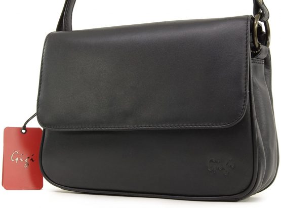 GIGI - Women's Leather Flap Over Cross Body Handbag - Shoulder Bag with Long Adjustable Strap - OTH1008 - Image 3