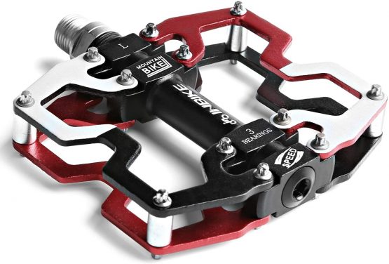 INBIKE Bike Pedals Mountain Road In-Mold CNC Machined Aluminum Alloy MTB Cycling Cycle Platform Pedal - Image 2