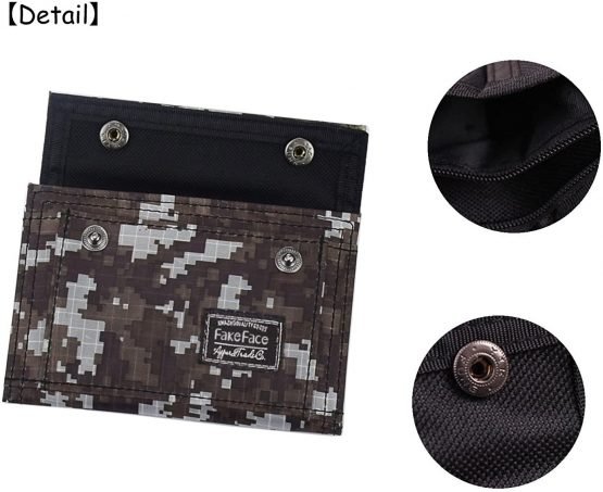 Men Teenage Boys Camouflage Flap Wallet Oxford Tri-Fold Zip Coin Purse Money Clip Stunning Card Holder Bag for Travel Daily Use - Image 4