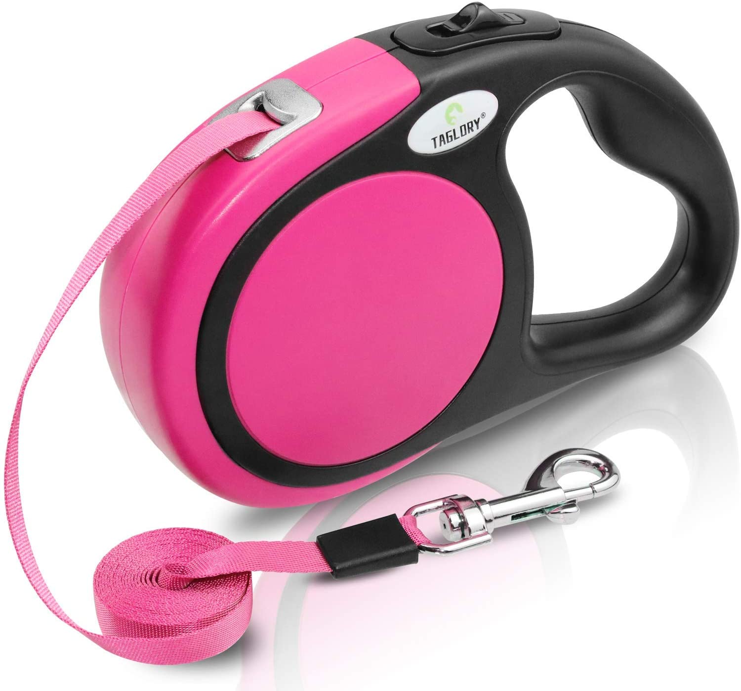 Taglory Retractable Dog Lead 5 m, Extendable Leash No-Tangle Heavy Duty Nylon Tape