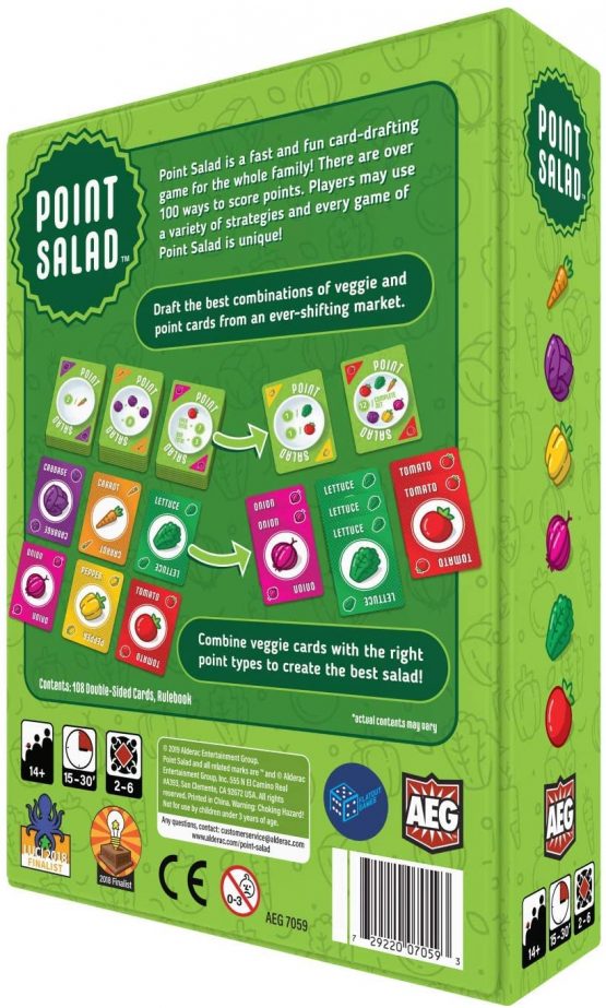 Alderac Entertainment Group | Point Salad | Board Game | Ages 8+ | 2 to 6 Players | 15 to 30 Minutes Playing Time - Image 2