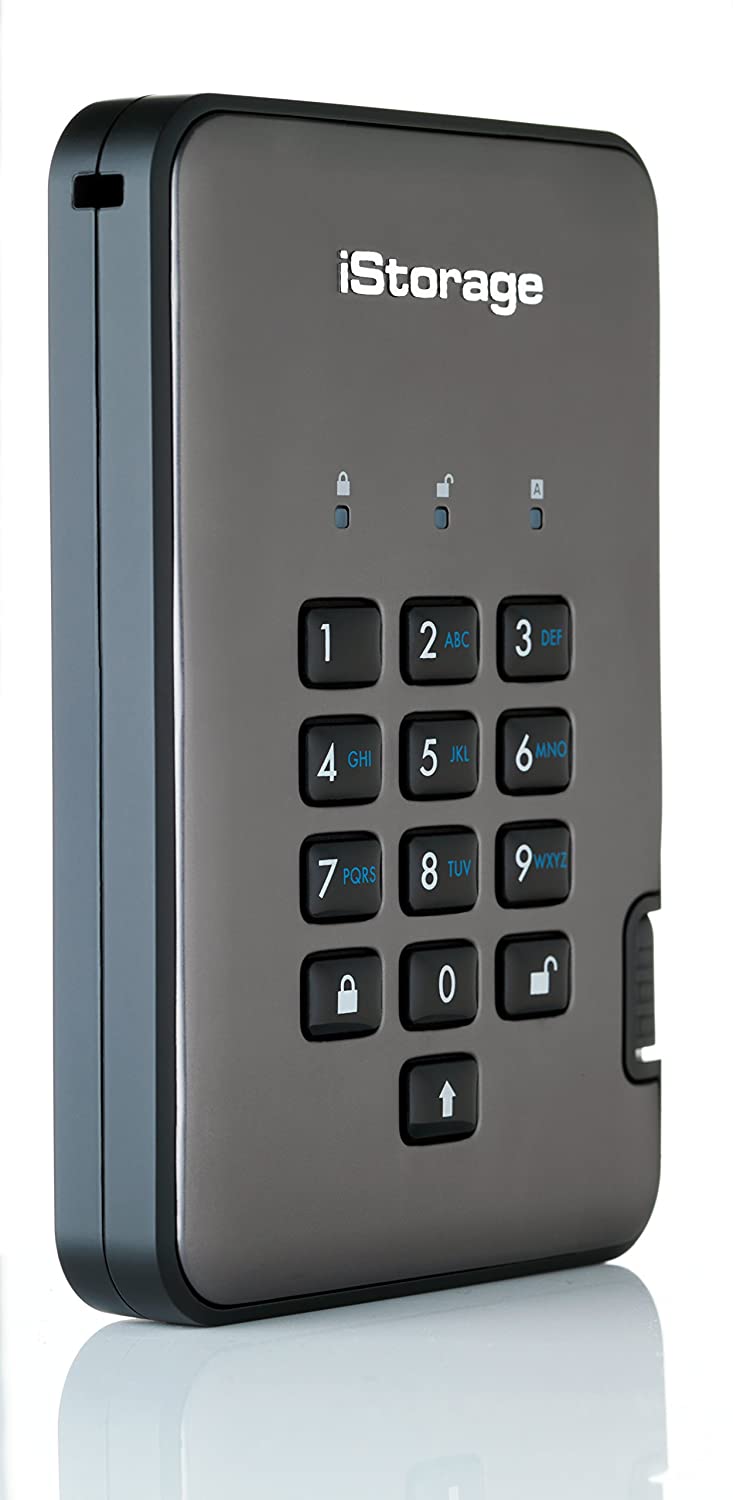 iStorage DiskAshur PRO2 SSD 2 TB - Secure Solid State Drive - FIPS Level 2 - Password Protected - Dust/Water-Resistant - Image 3