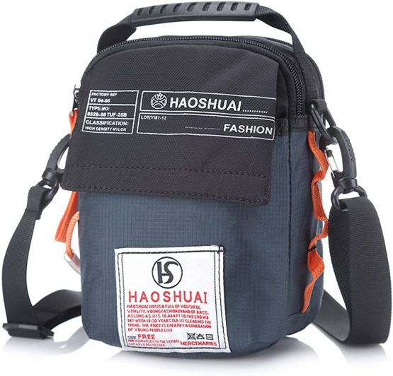 JAKAGO Waterproof Shoulder Bag Universal Small Messenger Bag Handbag Mobile Phone Pouch Cross Body Bag Belt Purse with Shoulder Strap for Outdoor Sport Travel Hiking Camping