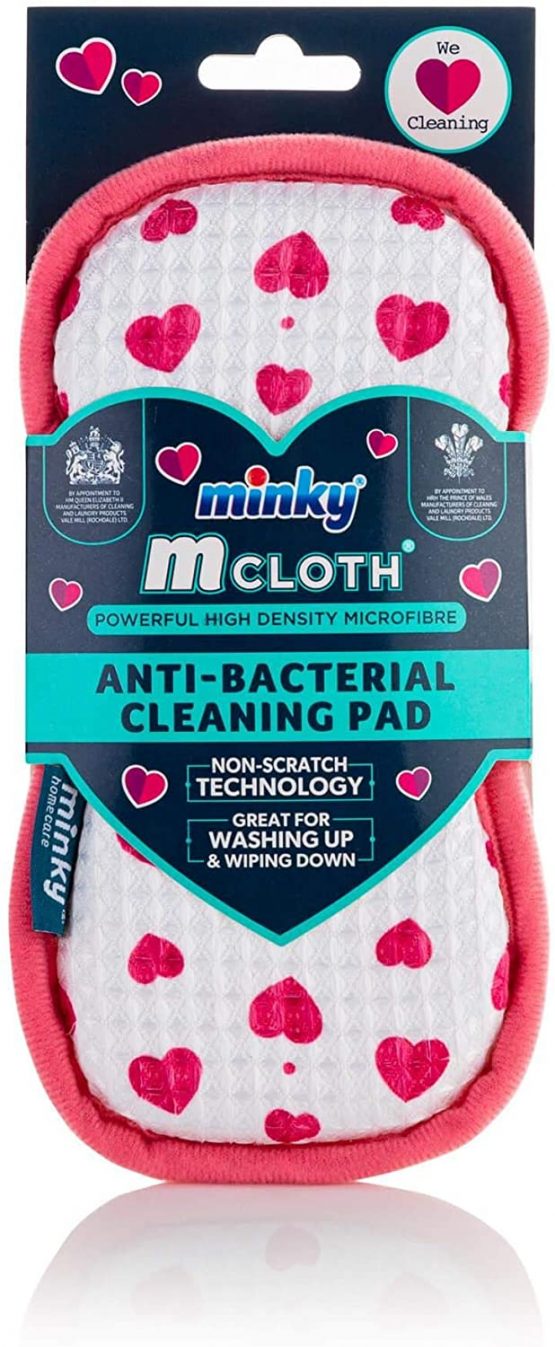 Minky Love Heart Edition M Cloth Anti-Bac Pad