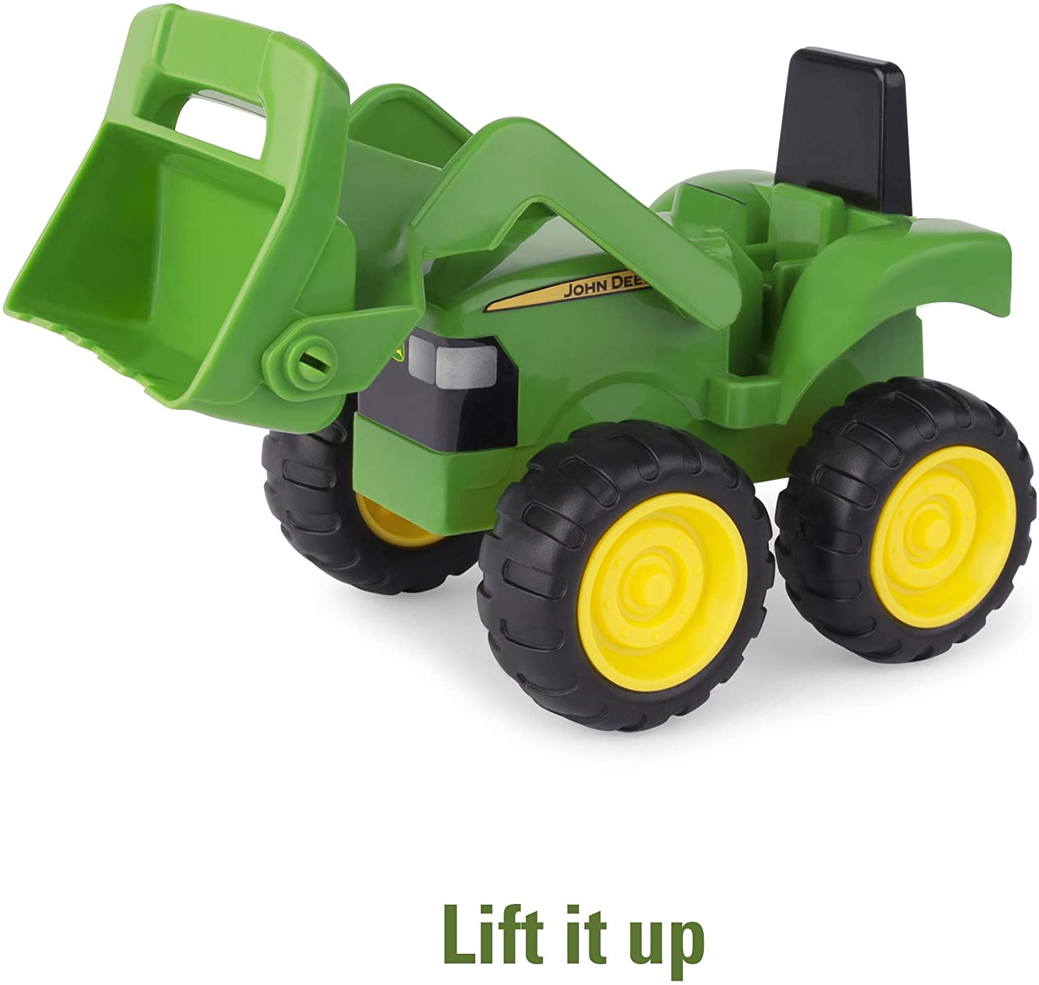 TOMY Games John Deere 6'' Dump Truck & Toy Tractor With Loader Construction Vehicle Set, Green, Farm - Image 3