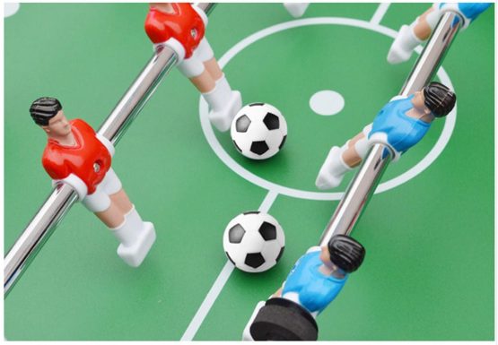 Okany Tadudu Table Soccer Foosballs Game Replacements 32mm/1.26 In Mini Football Balls Black and White, Set of 8 - Image 4
