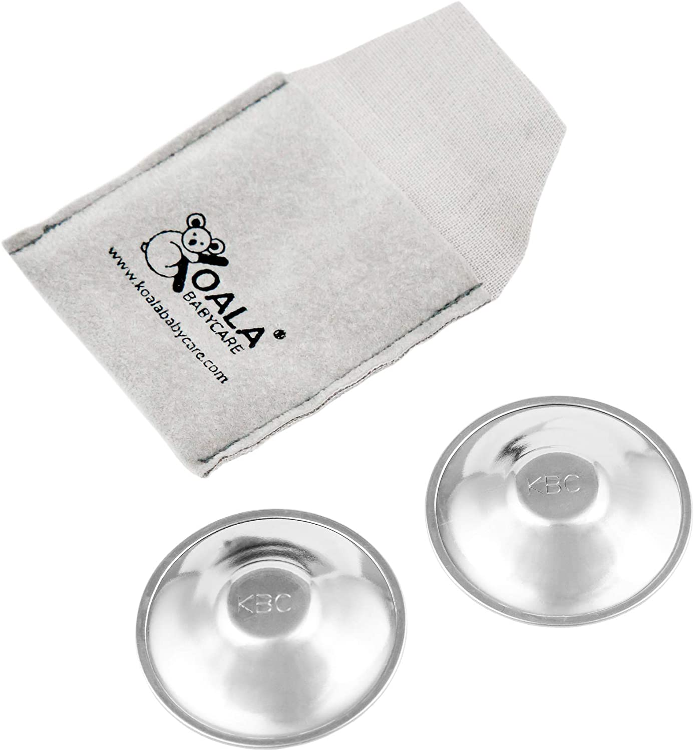 Koala Babycare Silver Nipple Shields, Silver Cups Breastfeeding for Nursing Newborn, Protect and Soothe Your Nursing Nipples