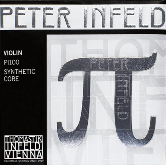 Thomastik Strings for Violin Synthetic Core Peter Infeld set 4/4 E Platinum, D Silver, for demanding musicians