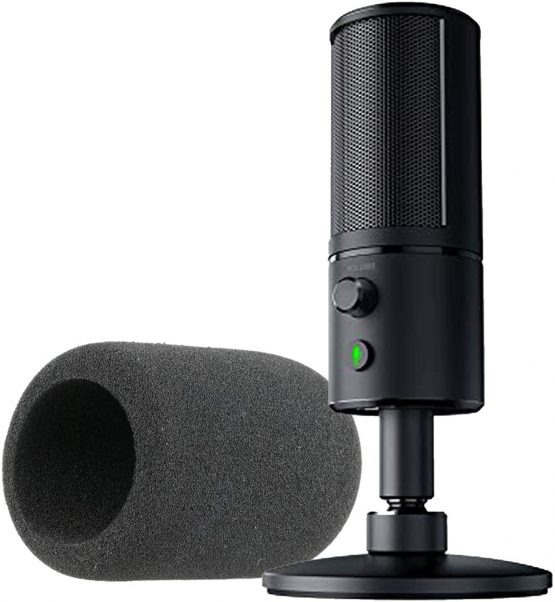 Foam Microphone Windscreen - Mic Cover Pop Filter Customized for Razer Seiren X Streaming Microphone - Image 3