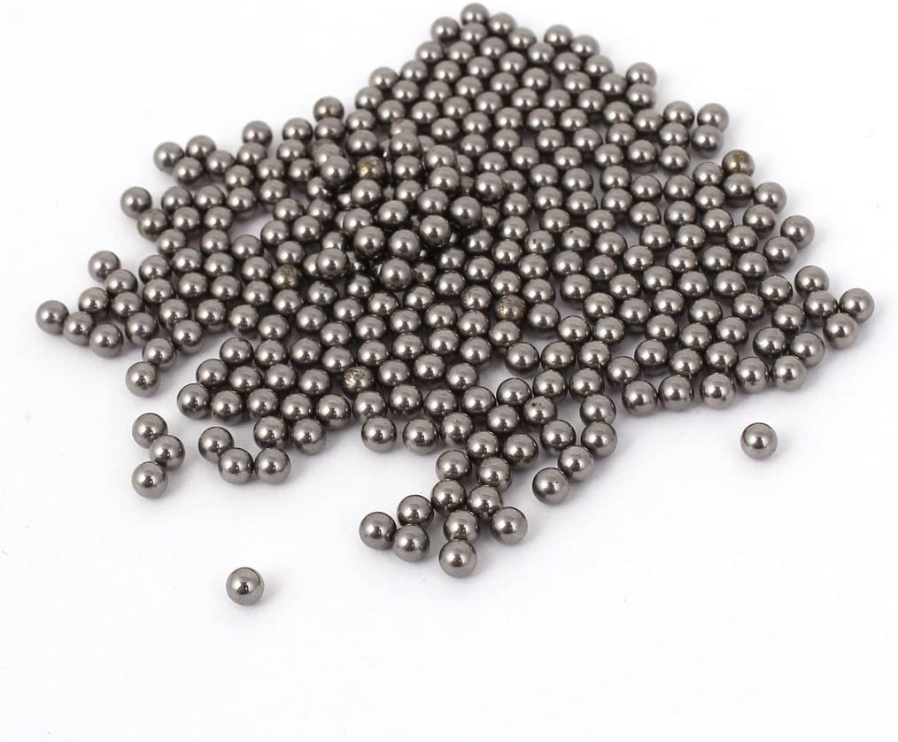 sourcing map Carbon Steel Bike Bicycle Wheel Balls Bearing 3mm Diameter 500 Pcs, Silver, 3 Millimetres