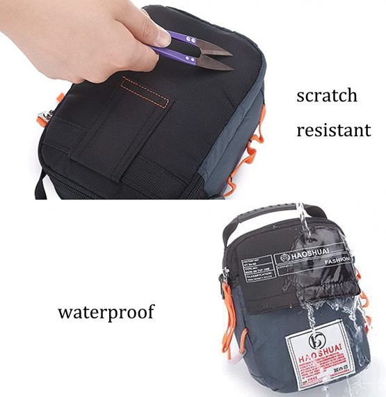 JAKAGO Waterproof Shoulder Bag Universal Small Messenger Bag Handbag Mobile Phone Pouch Cross Body Bag Belt Purse with Shoulder Strap for Outdoor Sport Travel Hiking Camping - Image 4