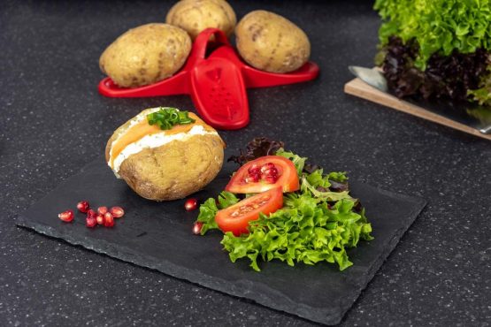 Good 2 Heat Plus 4301 Microwave Potato Baker, Plastic, Red - Image 4