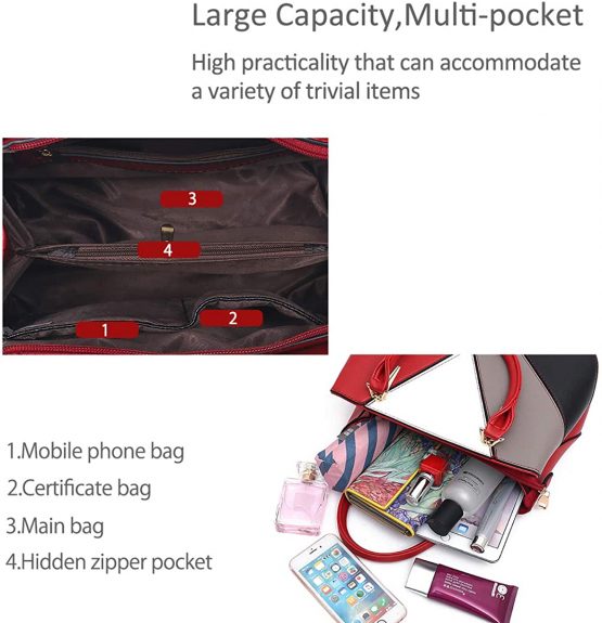 NICOLE & DORIS Handbags for ladies womens handbag splicing color crossbody bags the latest trends - Image 4