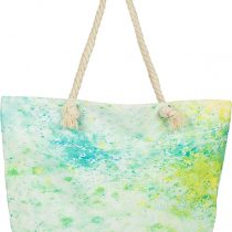 styleBREAKER Ladies XXL beach bag with colorful Pouring spots print, zipper, shoulder bag, shopper 02012345