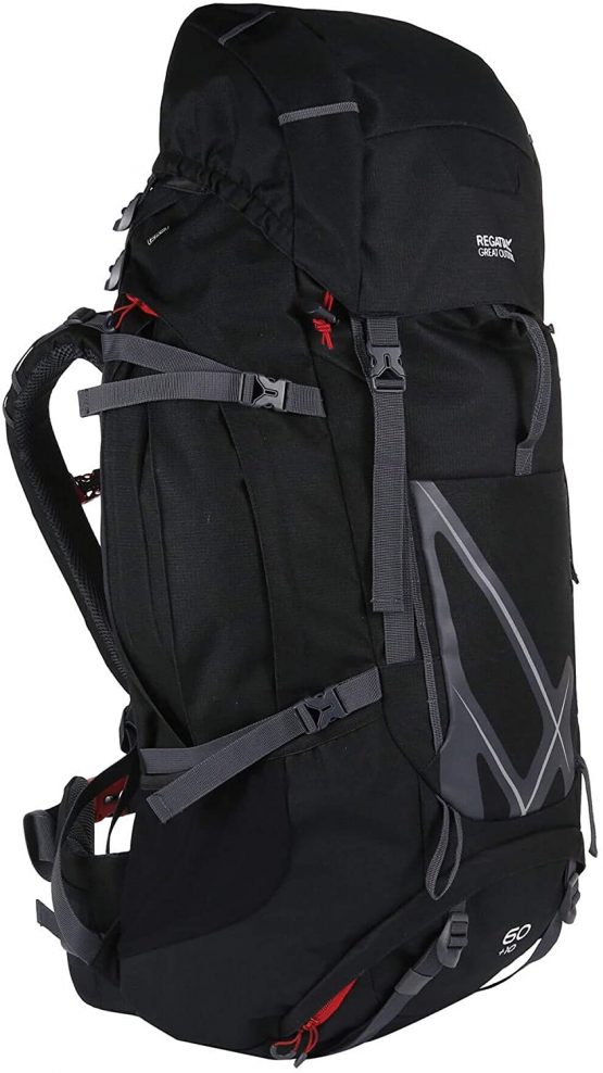 Regatta Unisex Kota Expedition Padded Expandable Hydration Reflective Travel Hiking Backpack