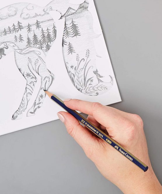 Faber-Castell Goldfaber Artists' Graphite Single Pencil, F - Image 3