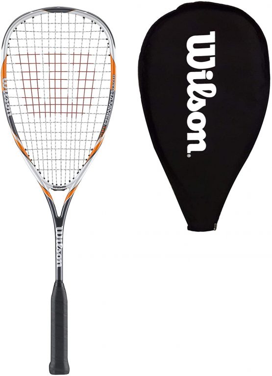 Wilson H145 Squash Racquet - White/Yellow/Grey, 27 Inch